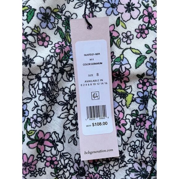 NWT BCBGENERATION Tullip Hem Floral Slip Dress - Picture 10 of 15